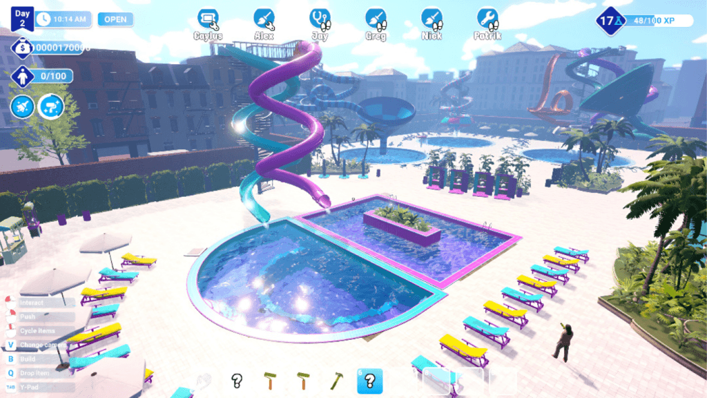 water park sim for beginners
